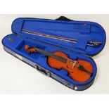 JUNIOR VIOLIN, BOW & CASE 44CM (LENGTH) APPROX