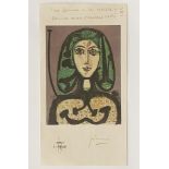 PICASSO GALLERY PROOF PRINT ''LA FEMME A LA REILLE-FEMME AUX CHEVEUX VERTS''