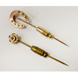 9CT GOLD TIE PINS