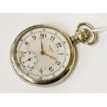 ELGIN SILVER & ENAMEL POCKET WATCH