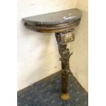 MARBLE TOP WALL TABLE