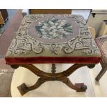 FLORAL FOOTSTOOL