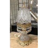 CRYSTAL DROP TABLE LAMP - 42 CMS (H) APPROX