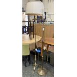 2 BRASS STANDARD LAMPS