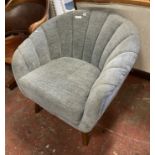 GREY SHELL CHAIR