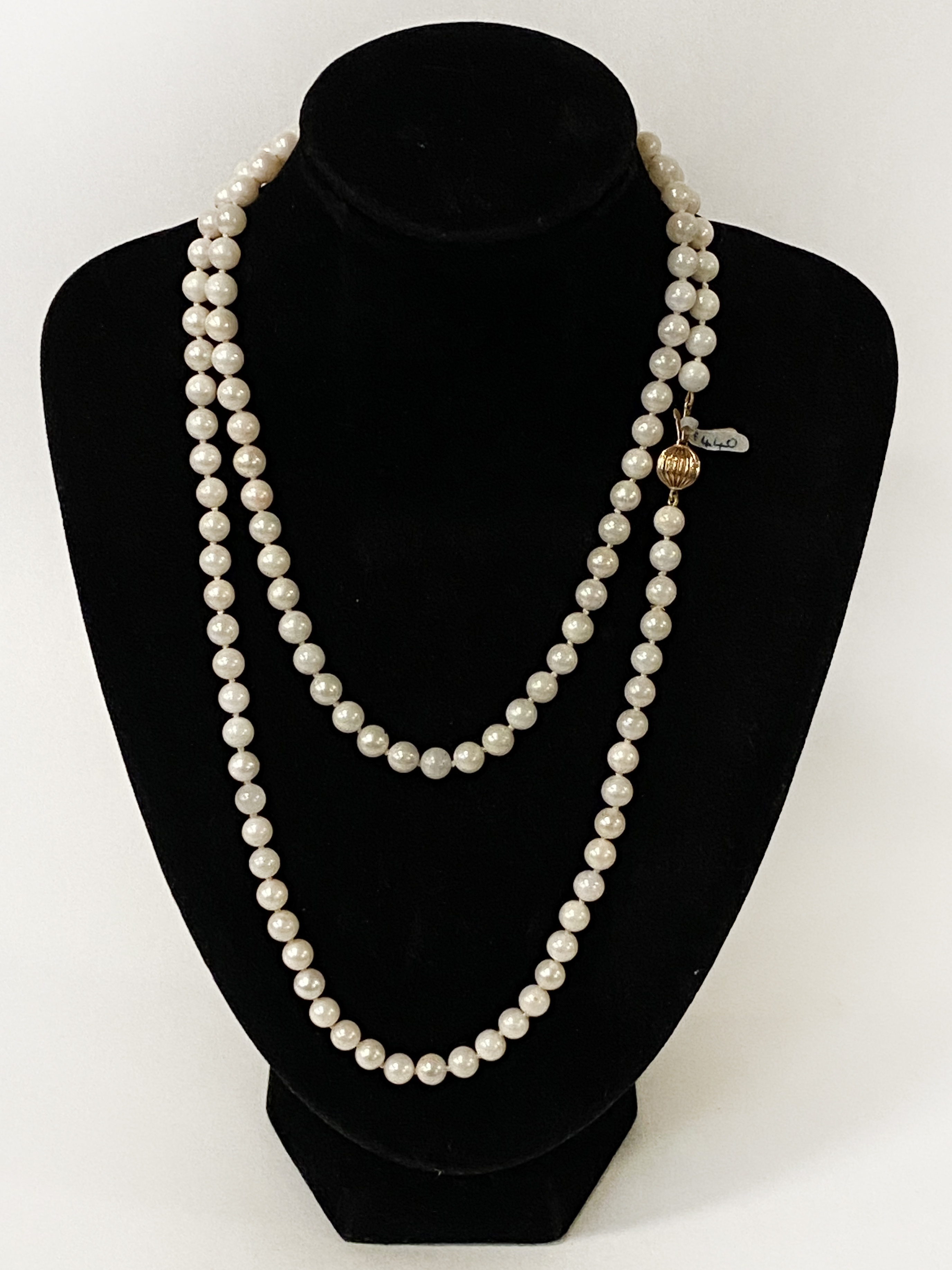 PEARL NECKLACE WITH 14K CLASP