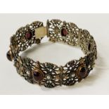 SILVER GILT BRACELET WITH SEMI PRECIOUS STONES