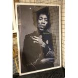 JIMMY HENDRIX FRAMED PRINT 80CMS X 120CMS