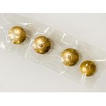 4 18CT GOLD COLLAR STUDS APPROX 4.8 GRAMS