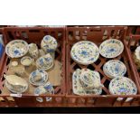 2 TRAYS OF MASONS CHINA