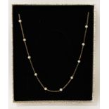 9CT GOLD & PEARL NECKLACE