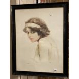 FRAMED PRINT OF A YOUNG GIRL LUNINIA