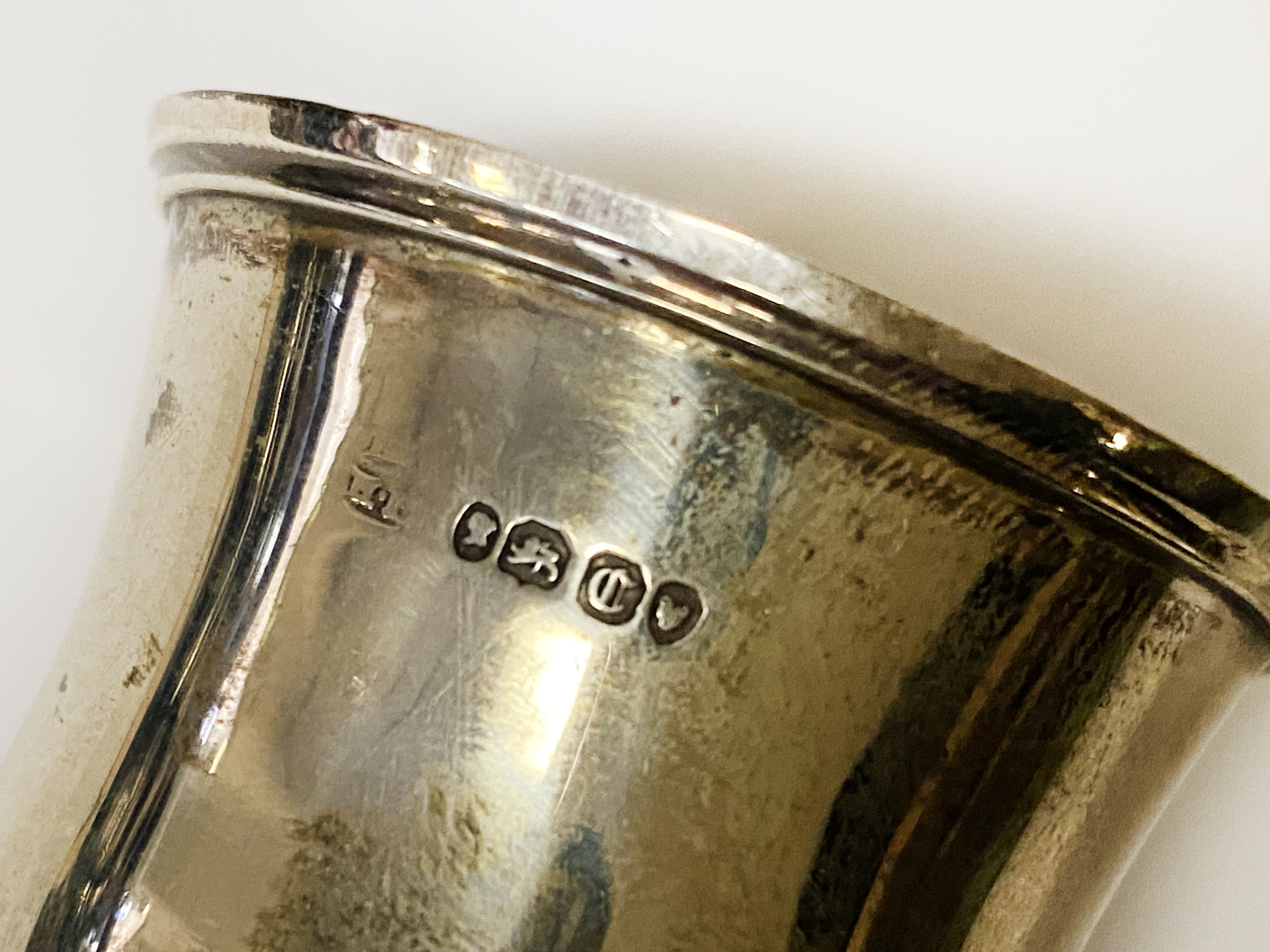 2 HM SILVER TANKARDS & 1 KIDDISH CUP - Image 2 of 2