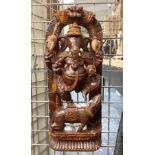 CARVED GANESH FIGURE - APPROX 24'' LENGTH