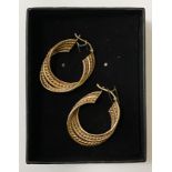 PAIR OF 9CT GOLD EARRINGS 6.2 GRAMS