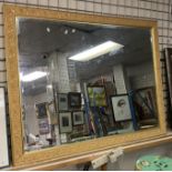 LARGE MIRROR IN GILT FRAME 136CMS X 10CMS