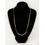 18K GOLD NECKLACE 20IN LONG 7.3 GRAMS