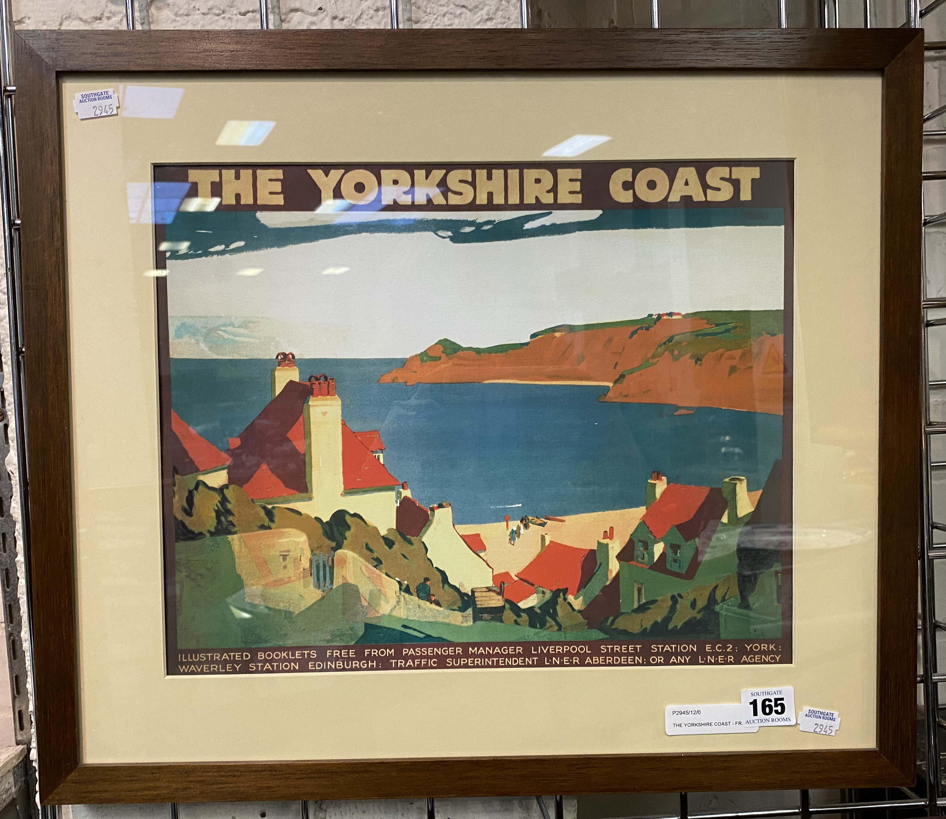 THE YORKSHIRE COAST - FRAMED PRINT 59CM X 43CM