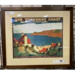 THE YORKSHIRE COAST - FRAMED PRINT 59CM X 43CM