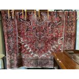 FINE NORTH WEST PERSIAN HERIZ CARPET 382CMS X 282CMS