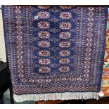 WOOL RUG - BLUE GROUND - 5 X 3 APPROX