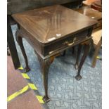 MAHOGANY ''ENVELOPE'' CARD TABLE