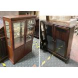 TWO GLAZED CABINETS