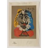 PICASSO ''MOUSQUETAIRE - 69 XIII PROOF PRINT - NUMBERED & SIGNED IN PENCIL REF 440/HB 20C ART
