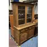 OAK BOOKCASE CABINET