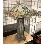 ART DECO STYLE TIFFANY TABLE LAMP - 68CMS (H)