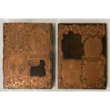 2 COPPER & WOOD PRINT PLATE BLOCKS