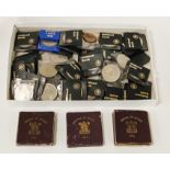 COLLECTION OF COMMEMORATIVE ROYAL COINS WITH SOME EARLY SILVER COINS