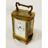 H SAMUEL CARRIAGE CLOCK 13.5 CMS (H) INCLUDING HANDLE