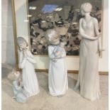 TWO LLADRO FIGURES & 1 ROYAL DOULTON A/F