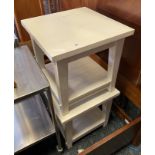 PAIR OF PAINTED SIDE TABLES