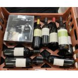 7 BOTTLES OF RED WINE & CORKSCREW SET