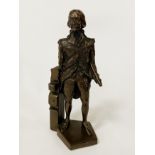 LORD NELSON 1758 - 18OZ FIGURE BRONZED 17CMS (H)