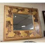 MARQUETRY MIRROR 70CMS (H) X 75CMS (W) APPROX