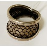 STERLING SILVER WEAVE RING SIZE O
