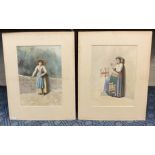 BISCIONI SIGNED WATERCOLOURS