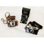 YASHICA CAMERA, KODAK CAMERA & BELLOWS CAMERA