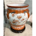 ORIENTAL VASE WITH BASE A/F 25CMS (H)