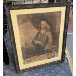 PRINT ON CANVAS PORTRAIT OF EDWARD BACKWELL (1618-1683) 56CMS X 43.5CMS APPROX