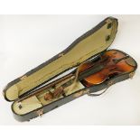 VIOLIN IN WOODEN CASE