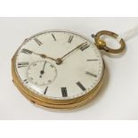 18CT GOLD CASE POCKET WATCH A/F - 51 GRAMS APPROX