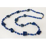 LAPIS LAZULI NECKLACE WITH SILVER CLASP