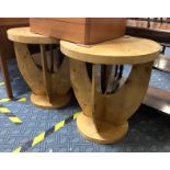PAIR OF ART DECO STYLE TABLES