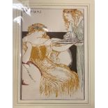 HERODIAS - COLOUR LITHOGRAPH BY ROBERT ANNING BELL - PUBLISHED IN STUDIO - MOUNTED