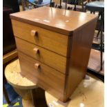 STAG TEAK 3 DRAWER CHEST