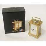 FRENCH BAYARD CARRIAGE CLOCK WITH BOX - 11 CMS (H) APPROX